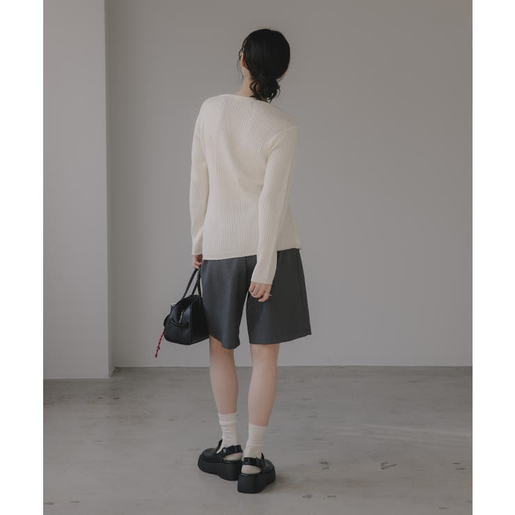 レイヤード バイカラー ニット カーディガン | 210nouve | 詳細画像9 