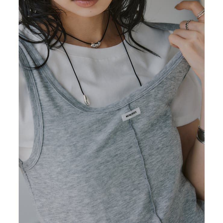 タンクセット レイヤード デザイン Tシャツ | 210nouve | 詳細画像20 