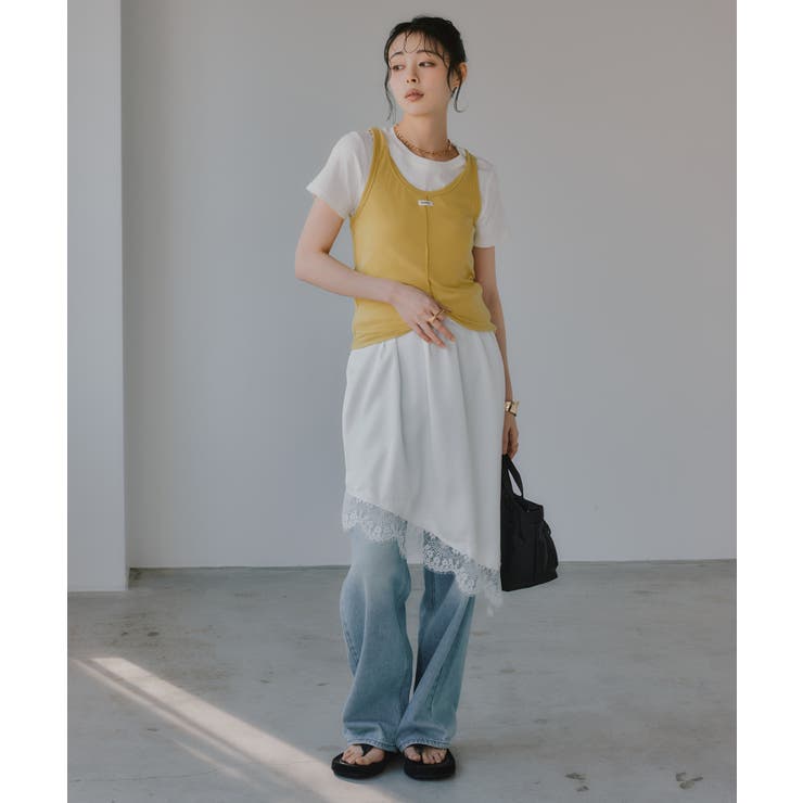 タンクセット レイヤード デザイン Tシャツ | 210nouve | 詳細画像7 