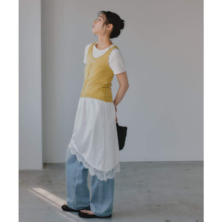 タンクセット レイヤード デザイン Tシャツ | 210nouve | 詳細画像8 