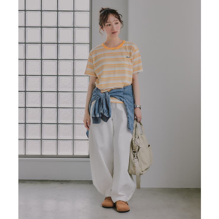 配色 マルチボーダー リンガー Tシャツ | 210nouve | 詳細画像25 