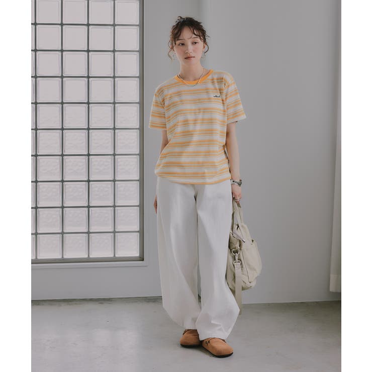 配色 マルチボーダー リンガー Tシャツ | 210nouve | 詳細画像28 