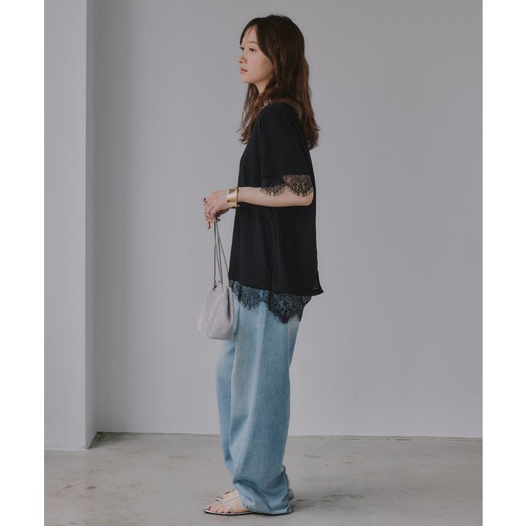レース ドッキング  Tシャツ | 210nouve | 詳細画像13 