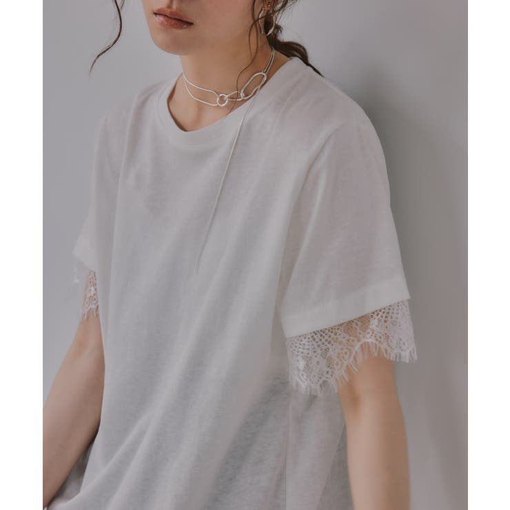 レース ドッキング  Tシャツ | 210nouve | 詳細画像18 