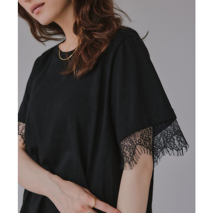 レース ドッキング  Tシャツ | 210nouve | 詳細画像4 