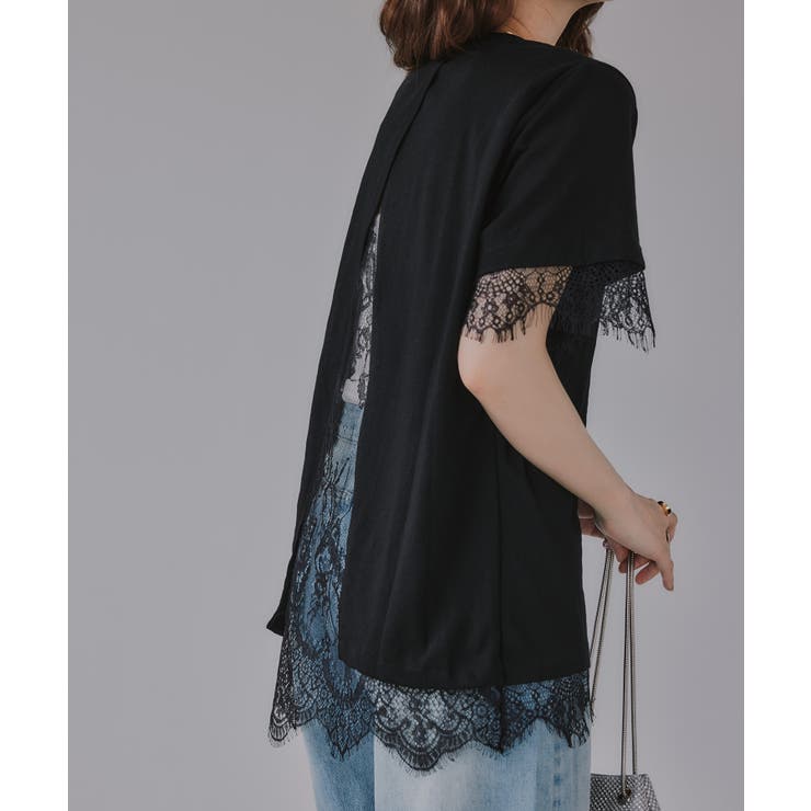 レース ドッキング  Tシャツ | 210nouve | 詳細画像6 