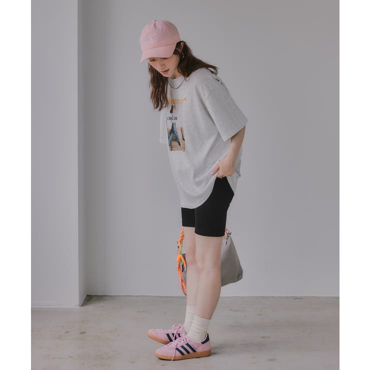 オーバーサイズ ガール フォトプリント Tシャツ | 210nouve | 詳細画像21 