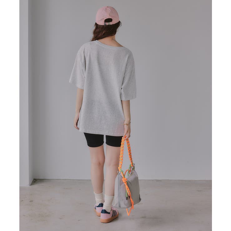 オーバーサイズ ガール フォトプリント Tシャツ | 210nouve | 詳細画像22 
