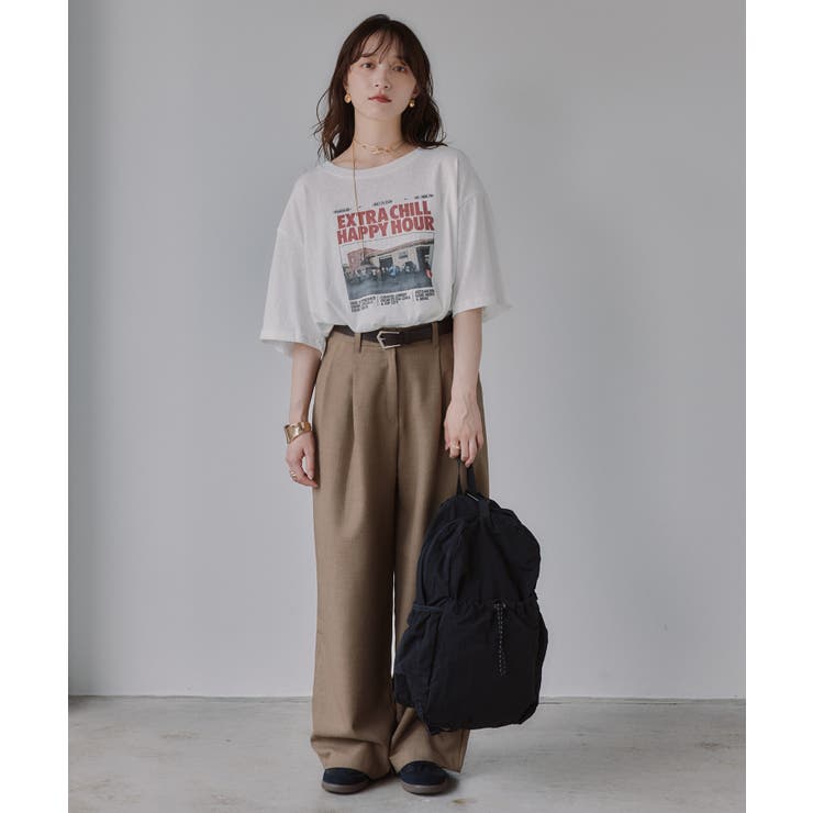 オーバーサイズ  フォトプリント Tシャツ | 210nouve | 詳細画像11 