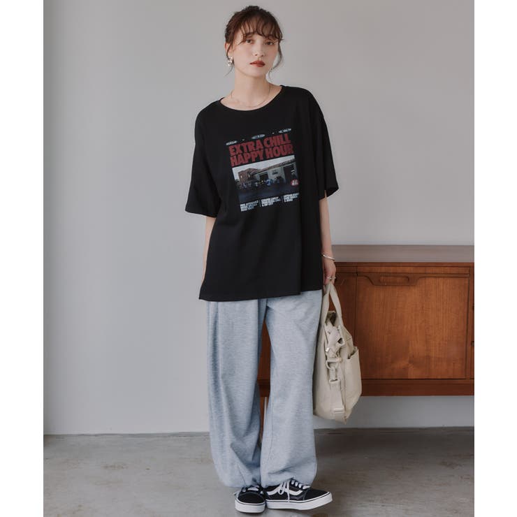 オーバーサイズ  フォトプリント Tシャツ | 210nouve | 詳細画像14 