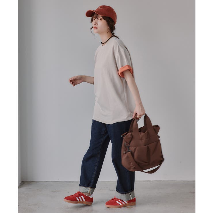バイカラー ロールアップ Tシャツ | 210nouve | 詳細画像12 