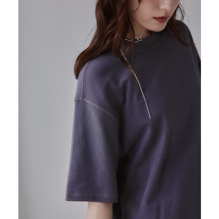バイカラー ロールアップ Tシャツ | 210nouve | 詳細画像22 