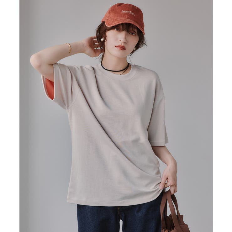バイカラー ロールアップ Tシャツ | 210nouve | 詳細画像4 