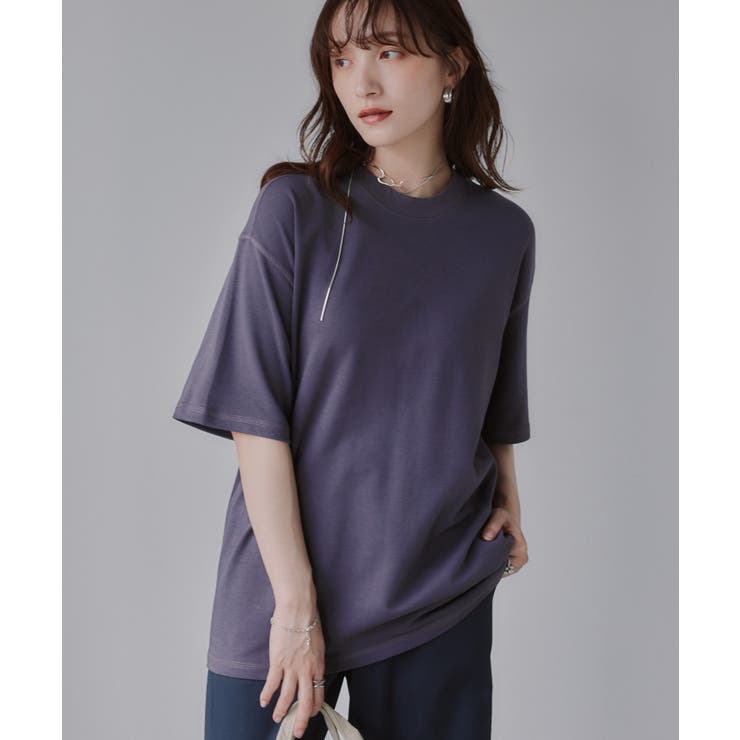 バイカラー ロールアップ Tシャツ | 210nouve | 詳細画像7 