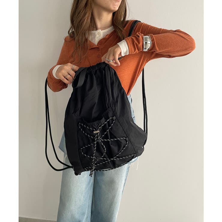 ドローコードナイロンナップサック | 210nouve | 詳細画像1 