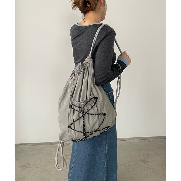 ドローコードナイロンナップサック | 210nouve | 詳細画像7 