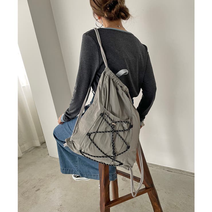 ドローコードナイロンナップサック | 210nouve | 詳細画像9 