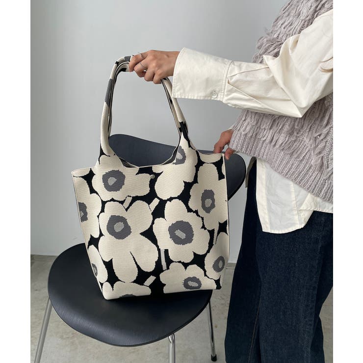 花柄ニットトートバッグ | 210nouve | 詳細画像10 