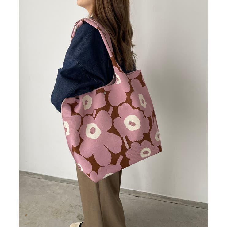 花柄ニットトートバッグ | 210nouve | 詳細画像3 