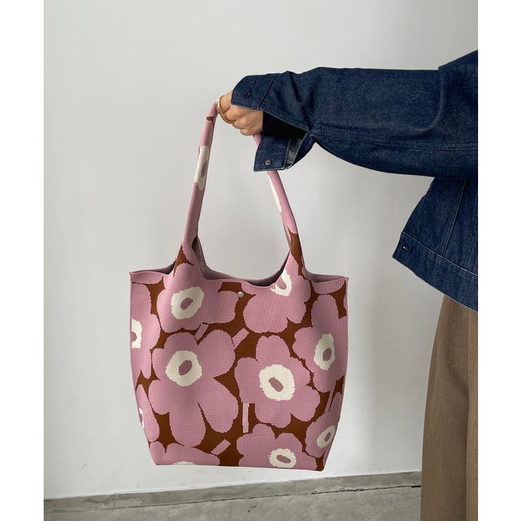 花柄ニットトートバッグ | 210nouve | 詳細画像5 