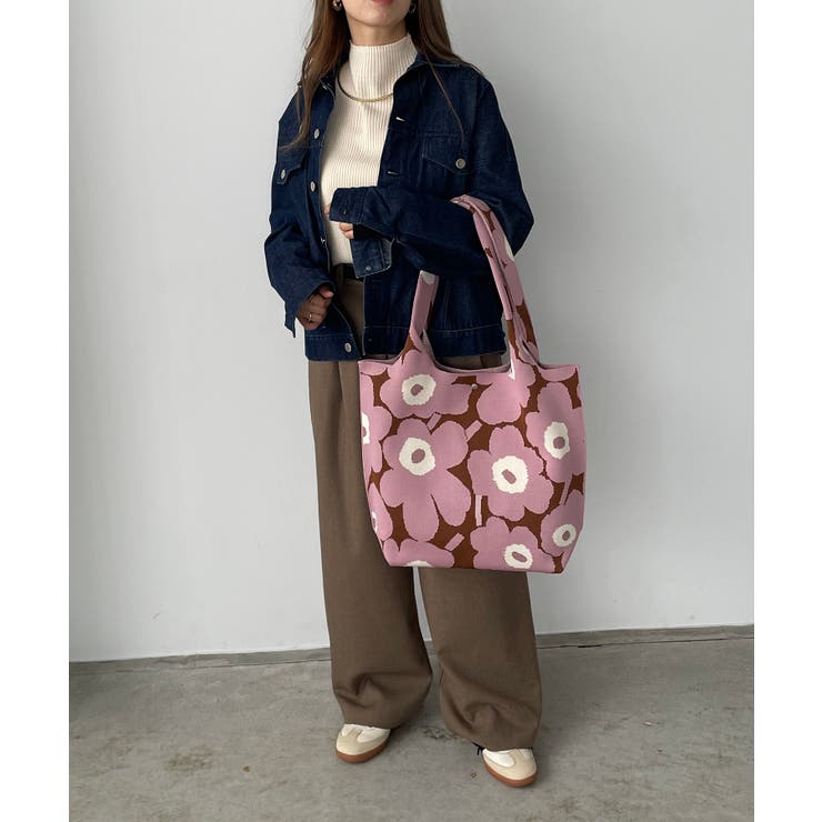 花柄ニットトートバッグ | 210nouve | 詳細画像6 