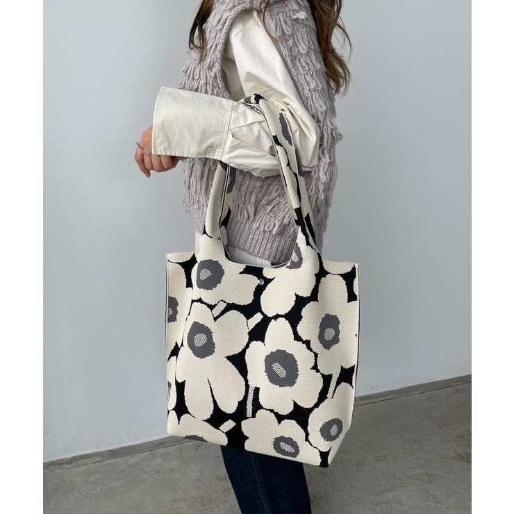 花柄ニットトートバッグ | 210nouve | 詳細画像7 