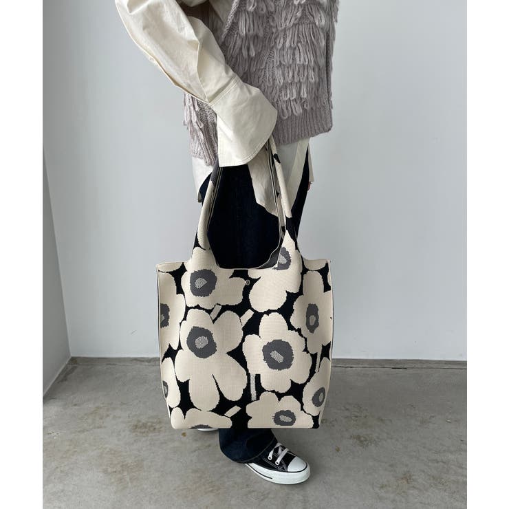 花柄ニットトートバッグ | 210nouve | 詳細画像9 