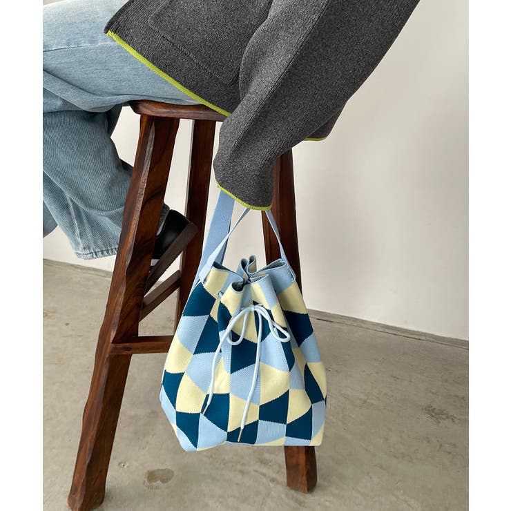 柄編みニットショルダーバッグ | 210nouve | 詳細画像10 