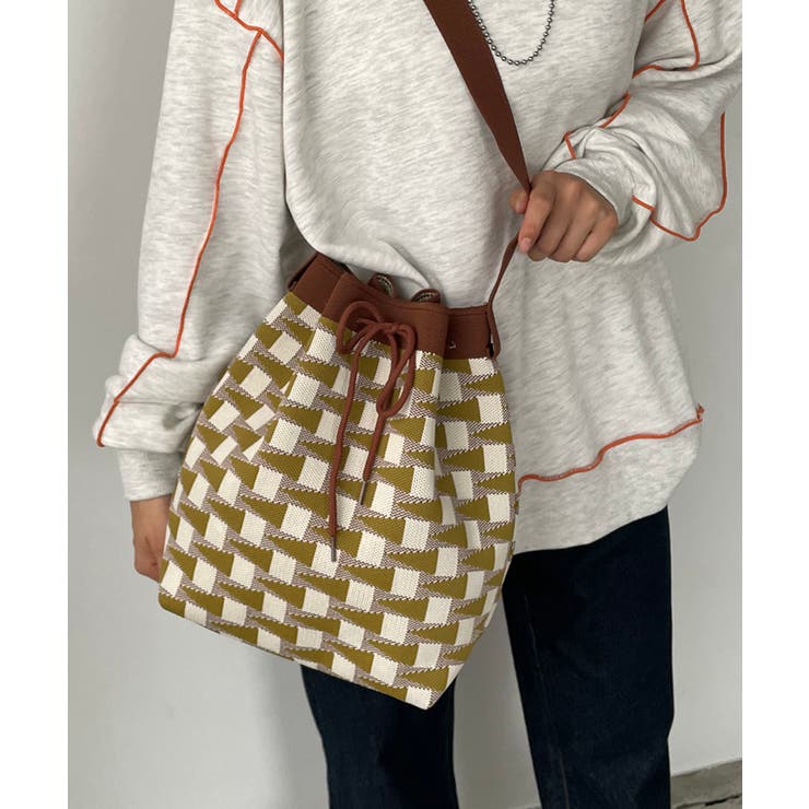 柄編みニットショルダーバッグ | 210nouve | 詳細画像14 