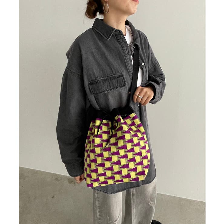 柄編みニットショルダーバッグ | 210nouve | 詳細画像17 