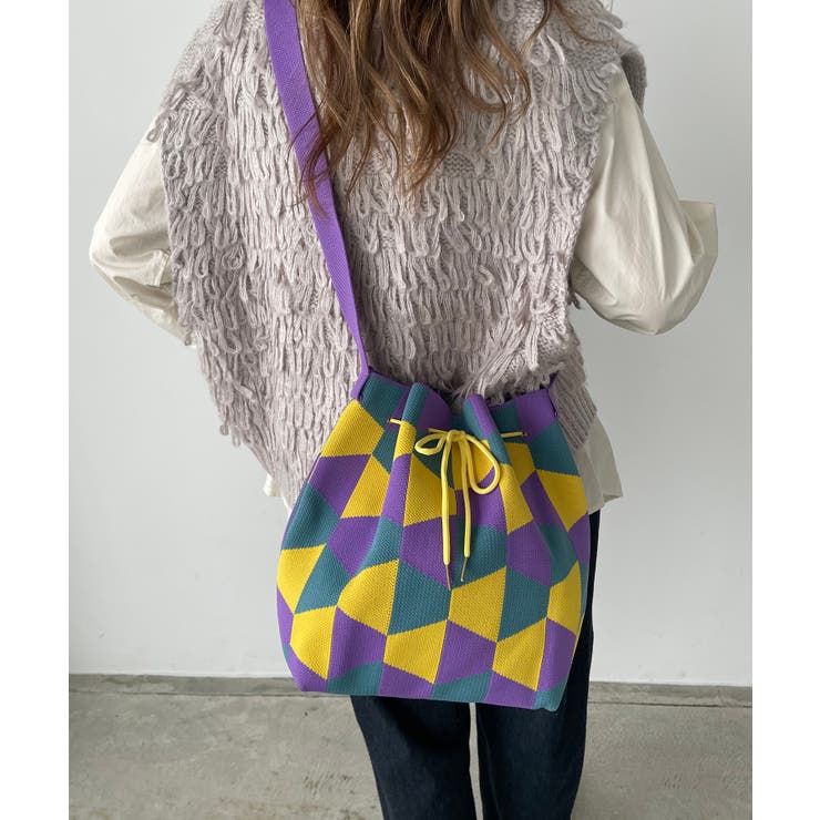 柄編みニットショルダーバッグ | 210nouve | 詳細画像4 