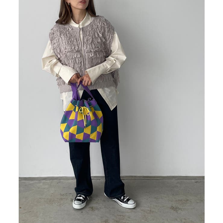 柄編みニットショルダーバッグ | 210nouve | 詳細画像6 