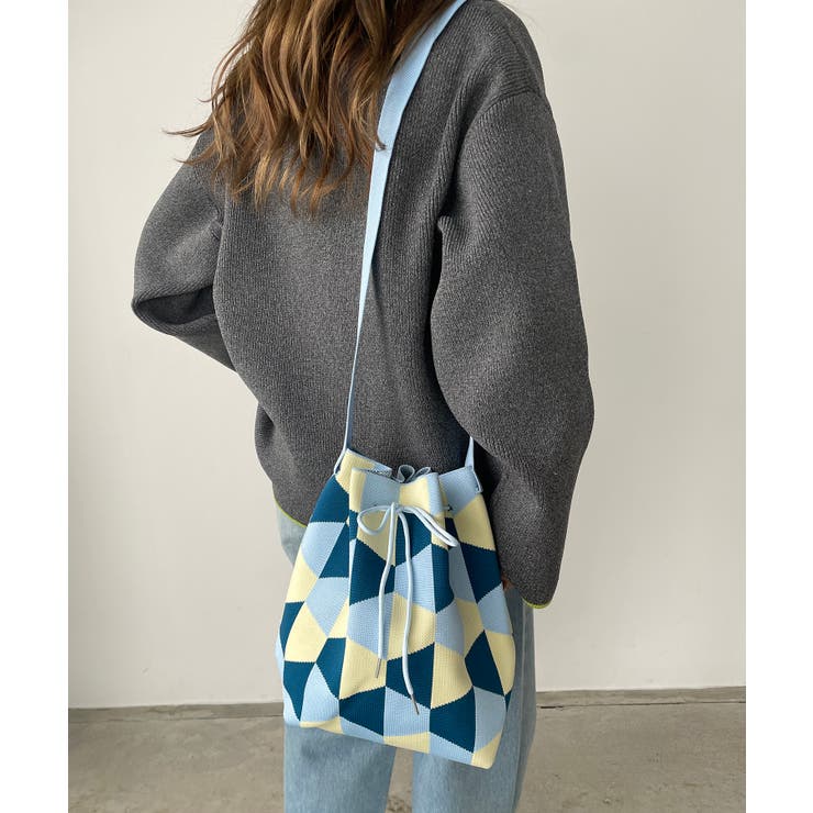 柄編みニットショルダーバッグ | 210nouve | 詳細画像7 