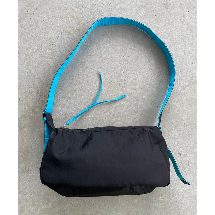 バイカラースクエアナイロンショルダーバッグ | 210nouve | 詳細画像19 