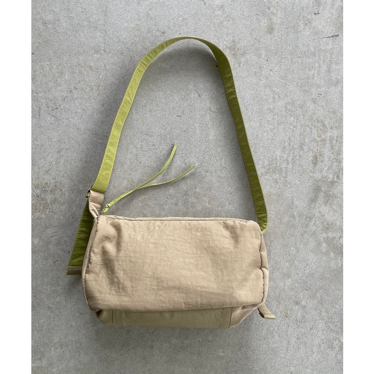 バイカラースクエアナイロンショルダーバッグ | 210nouve | 詳細画像26 