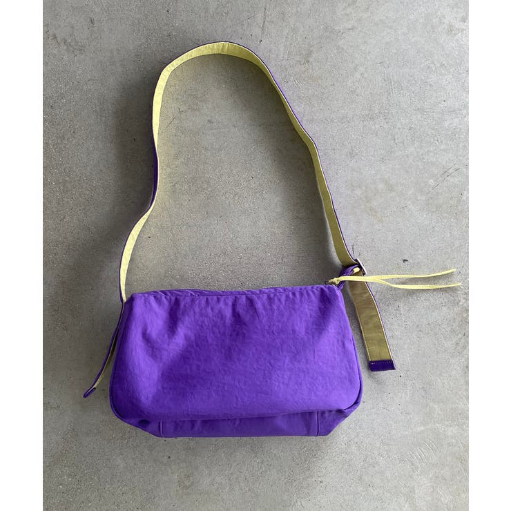 バイカラースクエアナイロンショルダーバッグ | 210nouve | 詳細画像28 