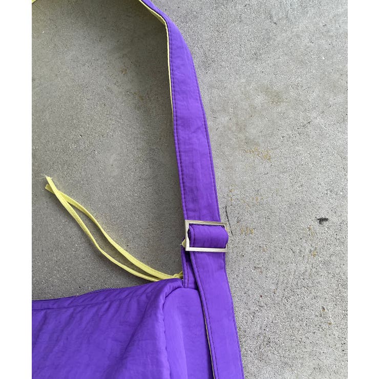 バイカラースクエアナイロンショルダーバッグ | 210nouve | 詳細画像29 