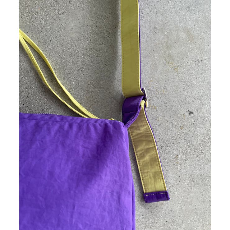 バイカラースクエアナイロンショルダーバッグ | 210nouve | 詳細画像30 