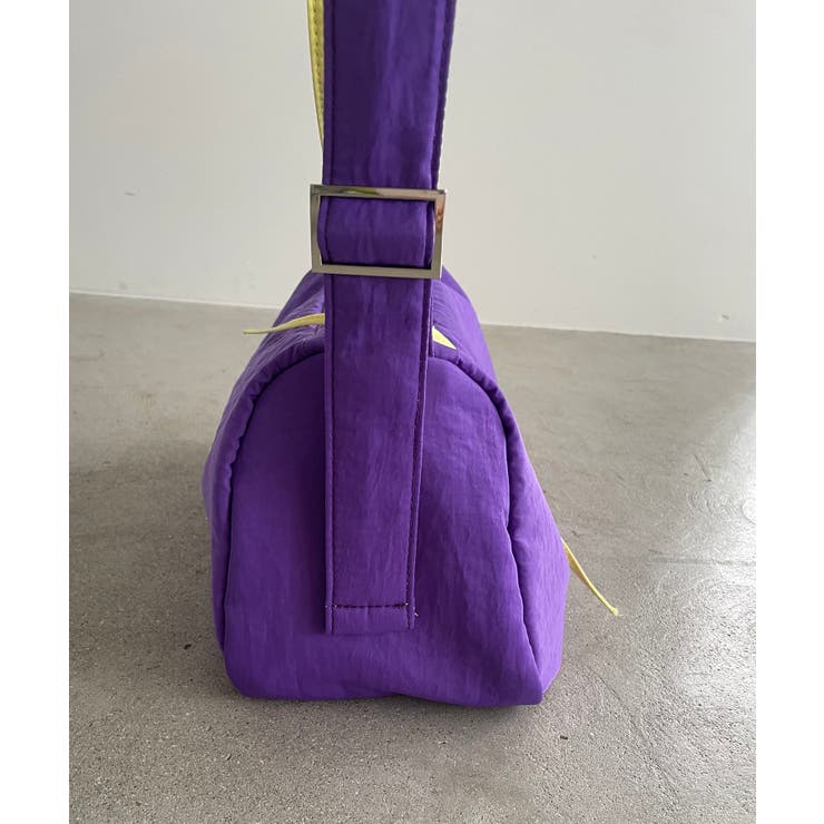 バイカラースクエアナイロンショルダーバッグ | 210nouve | 詳細画像32 