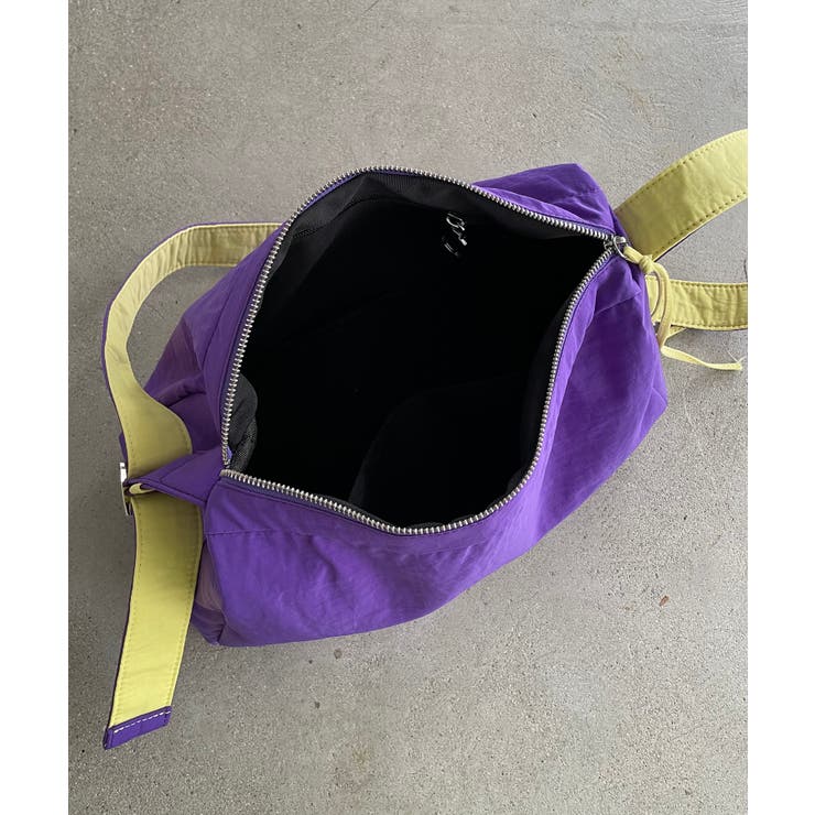 バイカラースクエアナイロンショルダーバッグ | 210nouve | 詳細画像34 