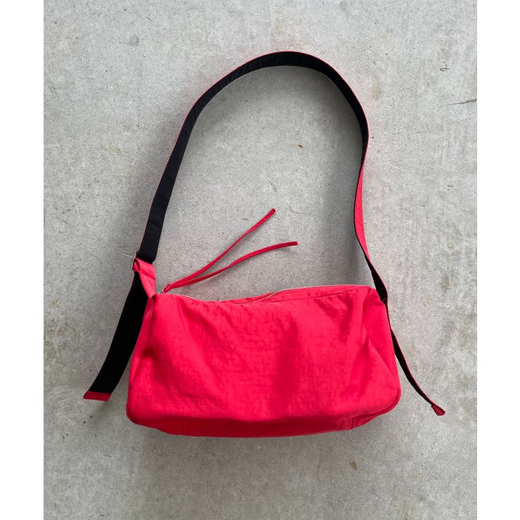 バイカラースクエアナイロンショルダーバッグ | 210nouve | 詳細画像7 