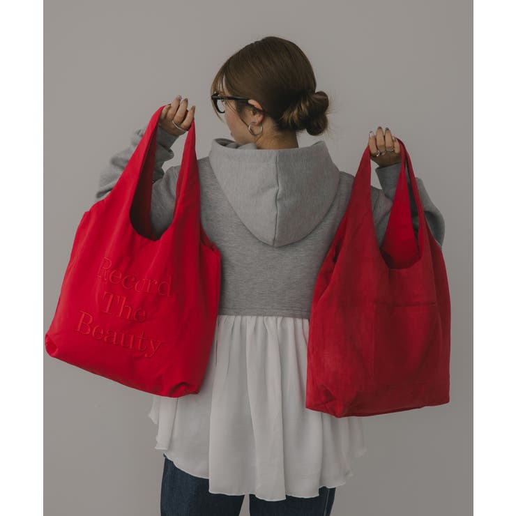 【リバーシブル】ロゴ 刺繍 トートバッグ | 210nouve | 詳細画像1 