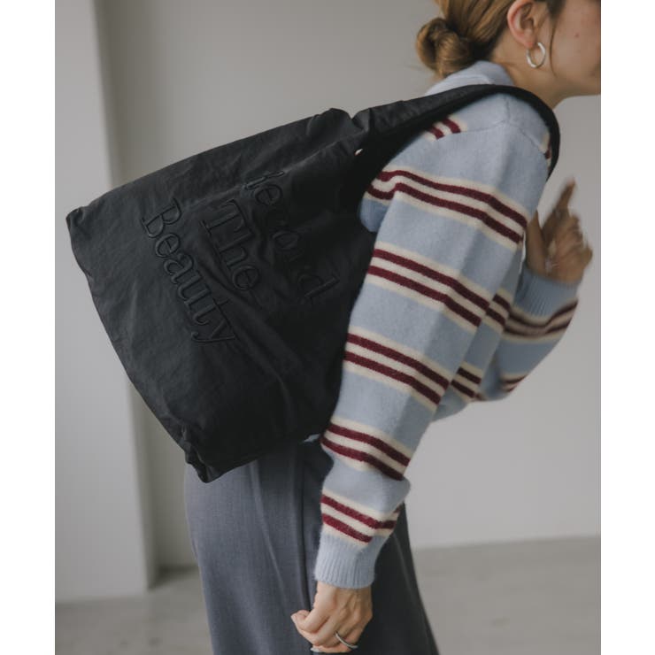 【リバーシブル】ロゴ 刺繍 トートバッグ | 210nouve | 詳細画像2 