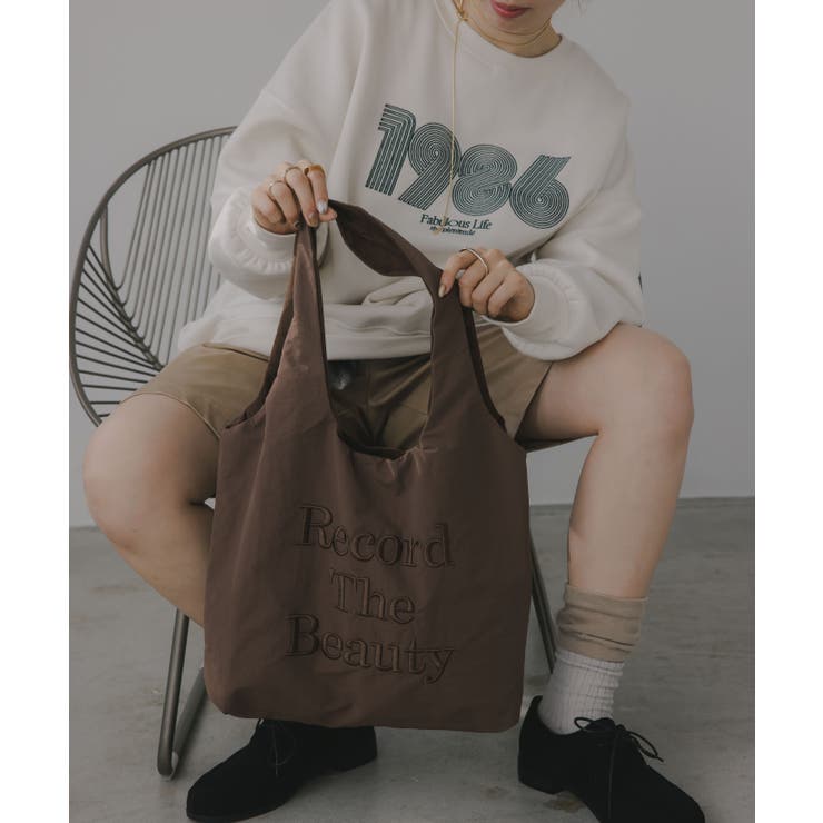 【リバーシブル】ロゴ 刺繍 トートバッグ | 210nouve | 詳細画像8 