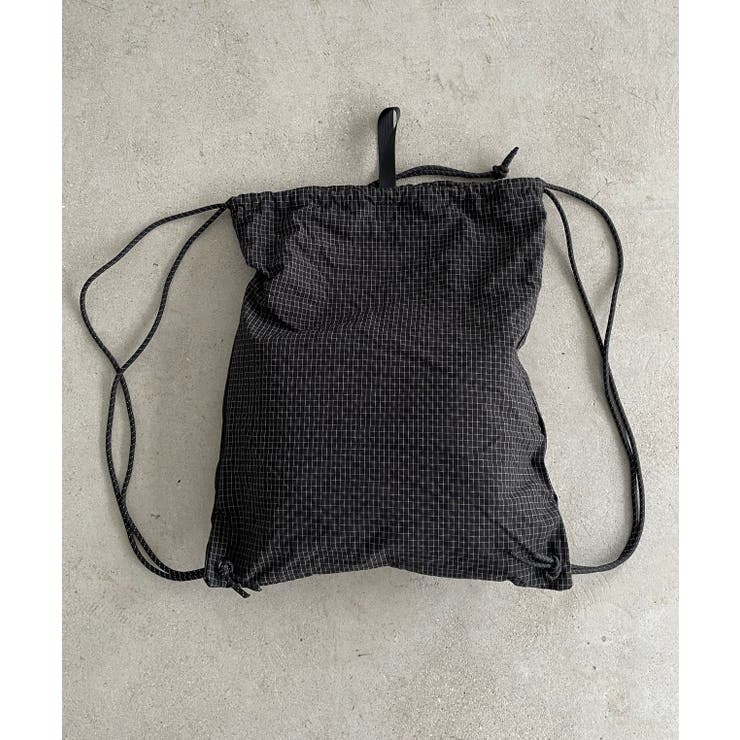 シャドーチェック ドロスト ナイロン ナップサック | 210nouve | 詳細画像27 
