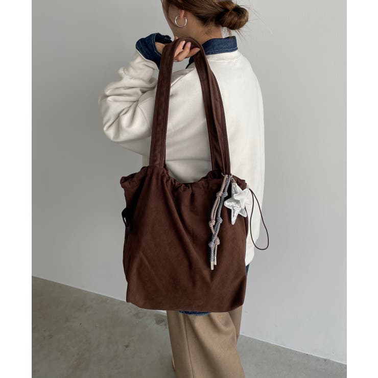 【チャーム付き】フェイクスエード ショルダーバッグ | 210nouve | 詳細画像6 