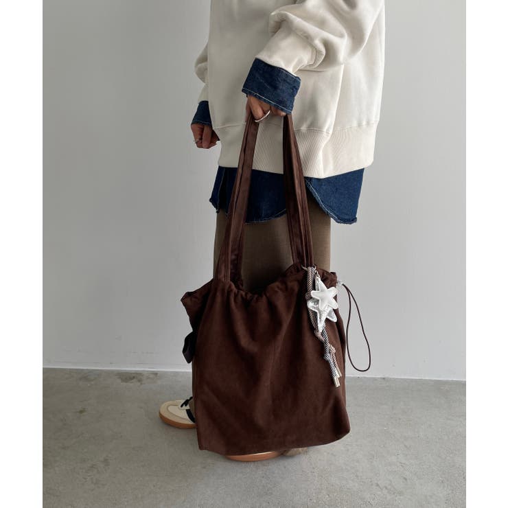 【チャーム付き】フェイクスエード ショルダーバッグ | 210nouve | 詳細画像7 