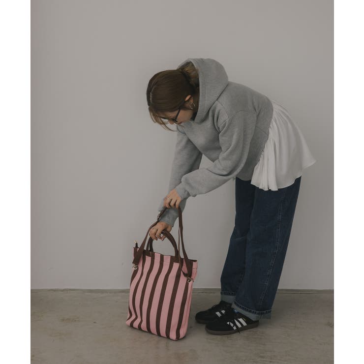 【2WAY】柄ニット トートバッグ | 210nouve | 詳細画像17 