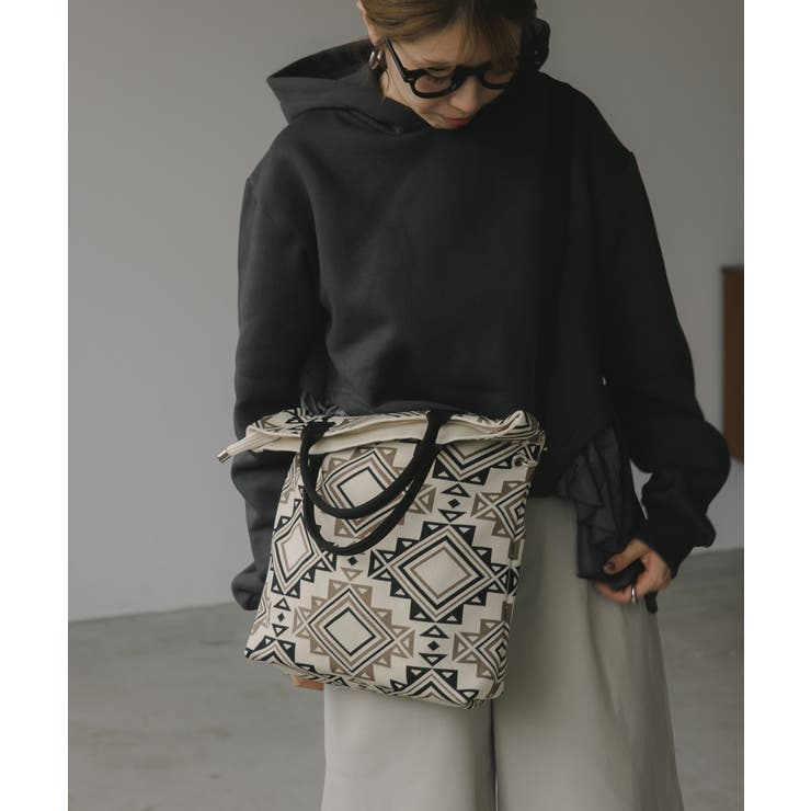 【2WAY】柄ニット トートバッグ | 210nouve | 詳細画像6 