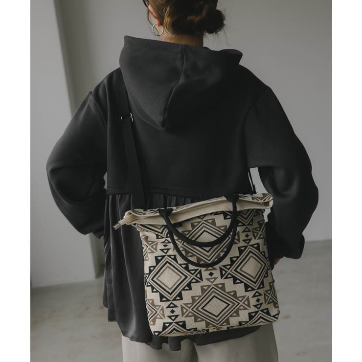 【2WAY】柄ニット トートバッグ | 210nouve | 詳細画像8 